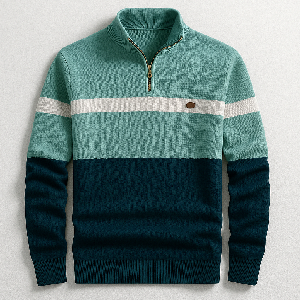 Jules – Klassieke Quarter-Zip Trui voor Heren