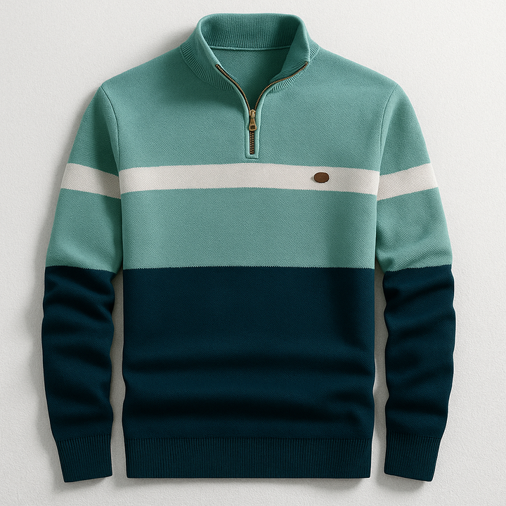 Jules – Klassieke Quarter-Zip Trui voor Heren