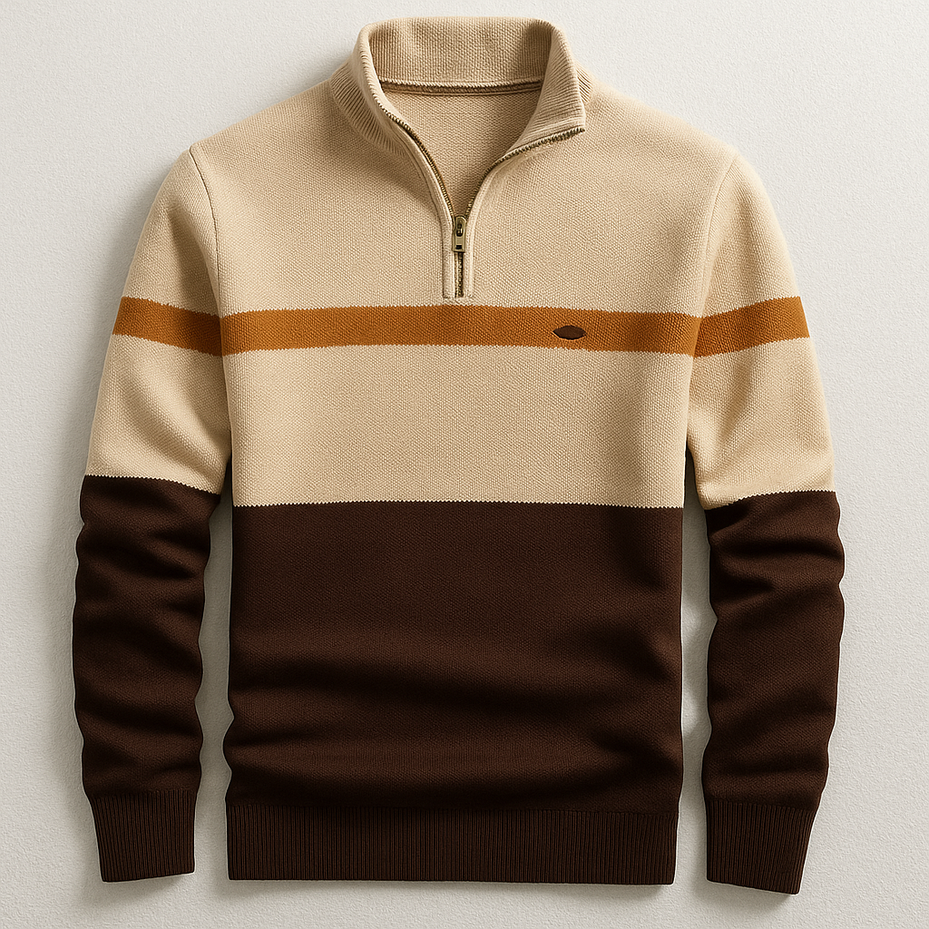 Jules – Klassieke Quarter-Zip Trui voor Heren
